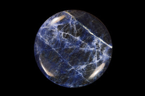 Blue Sodalite Palm Stone 2 1/2" Throat Chakra