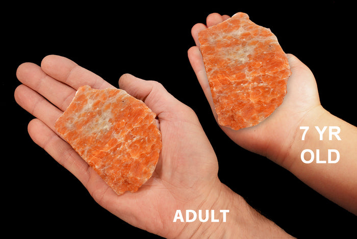 Orange Calcite Slice 3" 5-6 Oz Slab Sacral Chakra