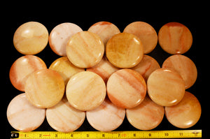 Orange Aventurine Palm Stone 2 1/2" Sacral Chakra