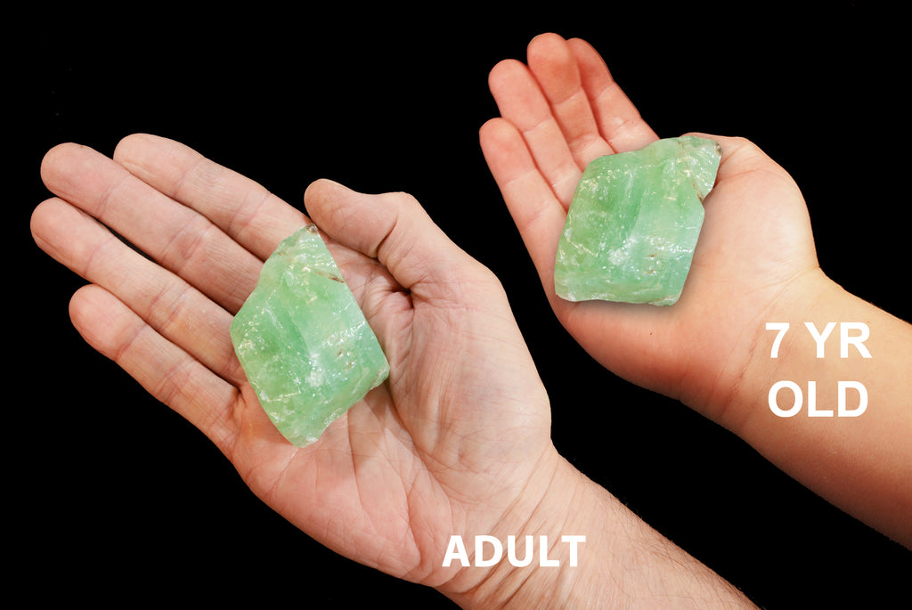 Emerald Green Calcite 3" 4-7 Oz Heart Chakra