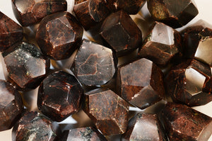 Garnet Faceted Crystals 2" 4-7 Oz Root Chakra