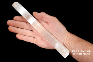 Selenite Crystal Wand 12" 4-7 Oz Crown Chakra