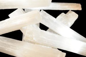 Selenite Crystal Log 6" 3-5 Oz Crown Chakra