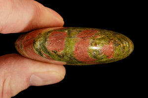 Unakite Jasper Palm Stone 2 1/2" Heart Chakra