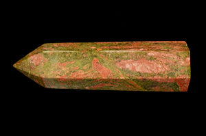 Unakite Crystal 2 3/4" Heart Chakra