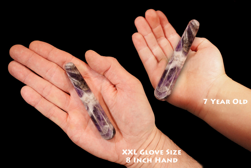 Chevron Dream Amethyst Wand 4 1/4" Third Eye Chakra