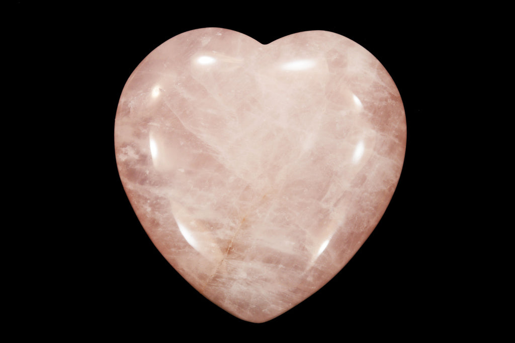 Rose Quartz Heart 1 1/2" Heart Chakra - Kidz Rocks