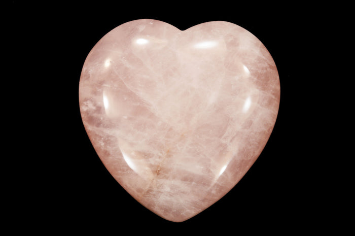 Rose Quartz Heart 1 1/2" Heart Chakra