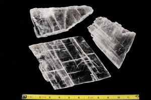 Clear Selenite Slab 6"-8" 13 Oz - 1 Lb 2 Oz Charging Plate Crown Chakra - Kidz Rocks