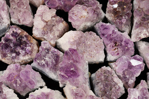 Amethyst Crystal Cluster 1 1/2" Set of 2 Third Eye Chakra - Kidz Rocks