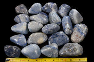 Blue Quartz 2" 3-5 Oz Throat Chakra - Kidz Rocks