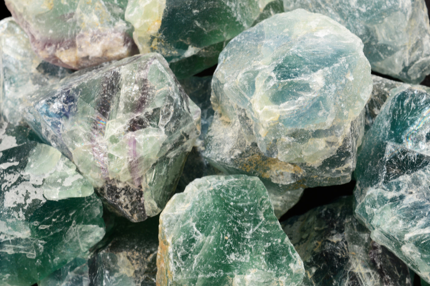 Polished Stones and Crystals Colorful Mix of Small Rocks and Flat Slices  8oz Lot