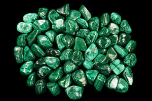 Birds Eye Malachite 1 1/2" Heart Chakra - Kidz Rocks