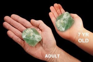 Green Fluorite Crystal 2 1/2" 6-9 Oz Heart Chakra - Kidz Rocks