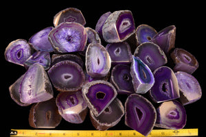 Purple Agate Geode 2" 5-8 Oz Crown Chakra - Kidz Rocks