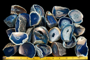 Agate Geode Blue 2 1/2" Throat Chakra - Kidz Rocks
