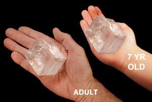 Optical Calcite Crystal 2" 4-7 Oz Crown Chakra - Kidz Rocks