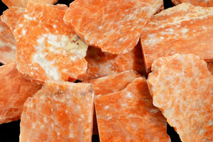 Orange Calcite Slice 3" 5-6 Oz Slab Sacral Chakra - Kidz Rocks