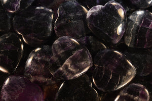 Purple Fluorite Heart 1 3/4" Third Eye Chakra - Kidz Rocks
