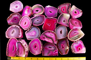 Agate Geode Pink 2 1/2" 6-8 Oz Heart Chakra - Kidz Rocks