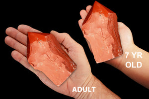 Red Jasper Polished Top 4" 12-14 Oz Root Chakra - Kidz Rocks