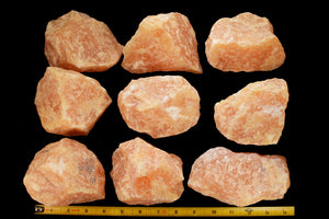 Orange Calcite 4 1/2" 2 Lb UNTREATED Sacral Chakra - Kidz Rocks