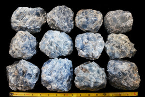 Blue Calcite 4" to 5" 2 Pounds Throat Chakra - Kidz Rocks