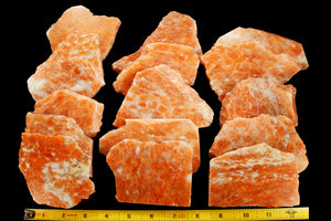 Orange Calcite Slice 3" 5-6 Oz Slab Sacral Chakra - Kidz Rocks