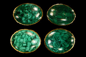 Malachite Dish Oval 6" x 4 1/2" Heart Chakra - Kidz Rocks