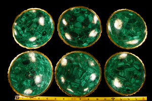 Malachite Dish Round 6" Heart Chakra - Kidz Rocks