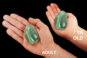 Green Aventurine 3" 6-8 Oz Heart Chakra - Kidz Rocks