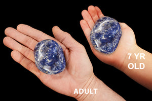 Blue Sodalite 3" 6-10 Oz Throat Chakra - Kidz Rocks