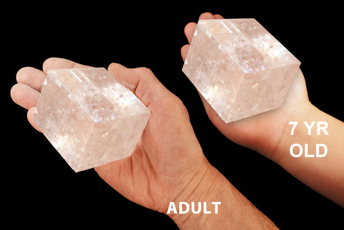 Optical Calcite Crystal 3" 13-18 Oz Crown Chakra