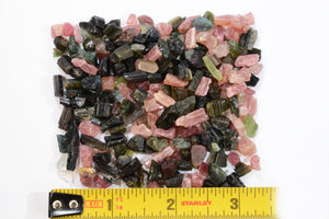 Pink & Green Tourmaline 2 Oz Bag AAA Grade Heart Chakra - Kidz Rocks