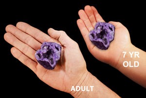 Oco Agate Geode Purple 2 1/2" Crown Chakra - Kidz Rocks