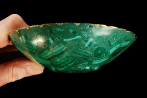 Malachite Dish Round 6" Heart Chakra - Kidz Rocks