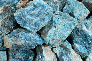 Blue Apatite 2 1/2" 6-9 Oz Throat Chakra - Kidz Rocks