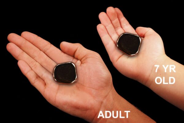 BLACK MAGNETIC HEMATITE 1 1/2" Flat Large Polished Rock Mineral Root Chakra Crystal Stone Natural Raw Specimen Reiki