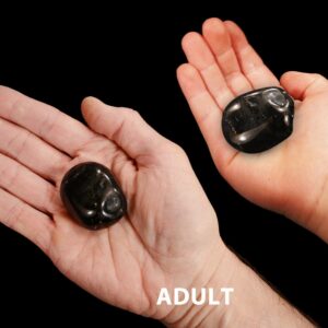 BLACK ONYX 1 3/4" 2-4 Oz Large Tumbled Stone Polished Rock Mineral Root Chakra Healing Crystal Natural Mineral Specimen Reiki
