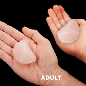 ROSE QUARTZ Crystal 1 1/2" 1-2 Oz Medium Tumbled Stone Polished Rock Mineral Heart Chakra Crystal Stone Natural Specimen Reiki