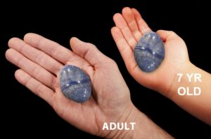 BLUE QUARTZ 1 1/2" 2-3 Oz Large Tumbled Stone Polished Throat Chakra Crystal Stone Polished Rock Specimen Metaphysical Reiki