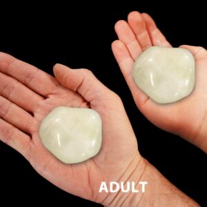 QUARTZ SULFUR 1 3/4" Tumbled Stone Polished Rock Mineral Solar Plexus Chakra Crystal Stone Natural Specimen Reiki