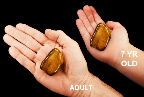 BROWN TIGERS EYE 2" Top Grade Extra Large Tumbled Stone Polished Rock Mineral Solar Plexus Chakra Crystal Stone Natural Reiki