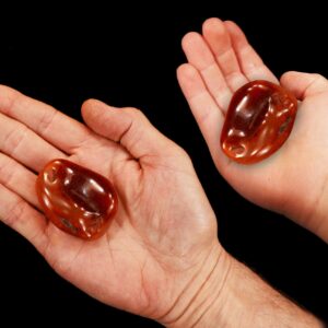 Red Agate 2" Large Tumbled Stone Polished Root Chakra Crystal Rock Mineral Specimen Natural Reiki Stone