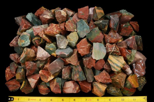 FANCY JASPER 1 1/4" Set of 6 Pieces Raw Rock Mineral Root Chakra Crystal Stone Natural Specimen Reiki - Image 3