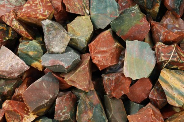 FANCY JASPER 1 1/4" Set of 6 Pieces Raw Rock Mineral Root Chakra Crystal Stone Natural Specimen Reiki - Image 2