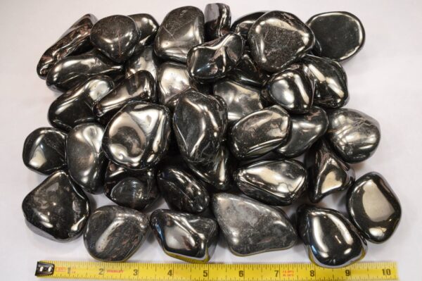 SILVER HEMATITE 1" 2 Oz Tumbled Stone Polished Rock Mineral Root Chakra Crystal Stone Natural Specimen Reiki - Image 2