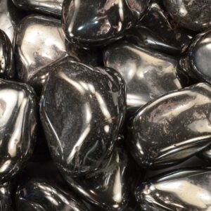 SILVER HEMATITE 1" 2 Oz Tumbled Stone Polished Rock Mineral Root Chakra Crystal Stone Natural Specimen Reiki