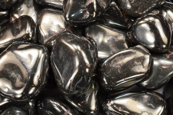 SILVER HEMATITE 1" 2 Oz Tumbled Stone Polished Rock Mineral Root Chakra Crystal Stone Natural Specimen Reiki