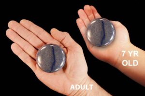 BLUE QUARTZ Palm Stone 2 1/2" Massage Throat Chakra Crystals Stones Polished Rocks Mineral Specimen Metaphysical Reiki Gemstone xx